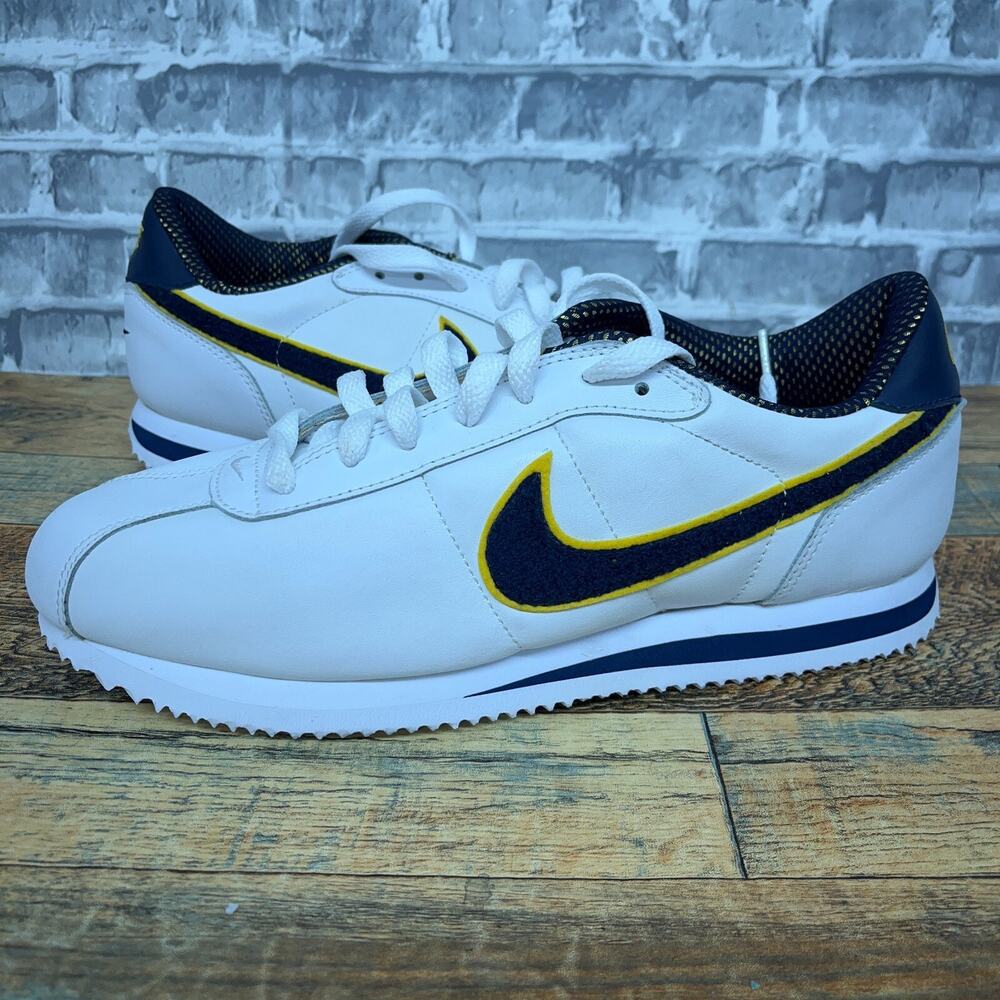 Nike Cortez Chenille Swoosh Navy Blue White 2004 304904–147 Mens Size 10 New